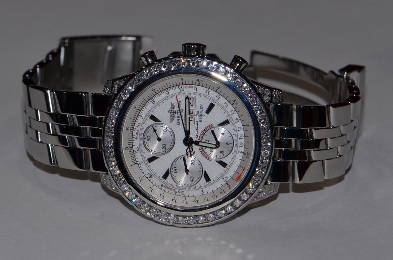 Breitling Bentley GT Automatic Unisex Watch With Steel Case and Strap Authentic Luxury Timepiece