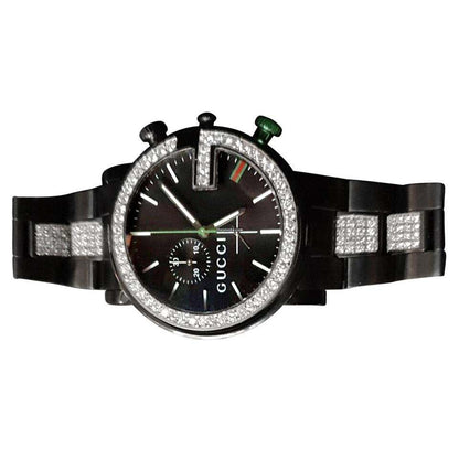 Gucci G-Chrono Quartz Unisex Watch With Steel Case and Strap Authentic Luxury Timepiece