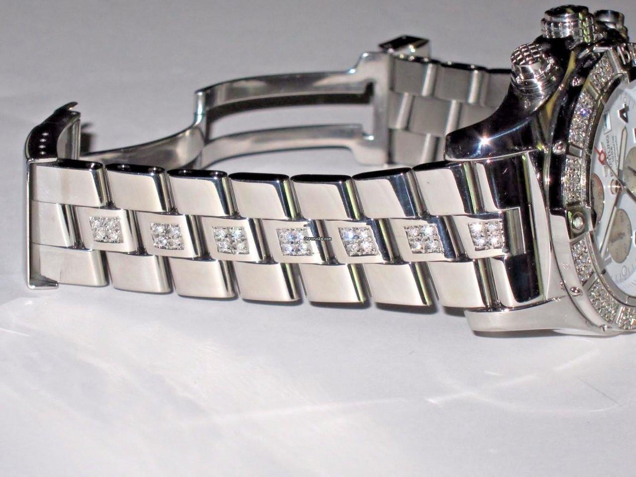 Breitling Super Avenger Automatic Unisex Watch With Steel Case and Strap Authentic Luxury Timepiece