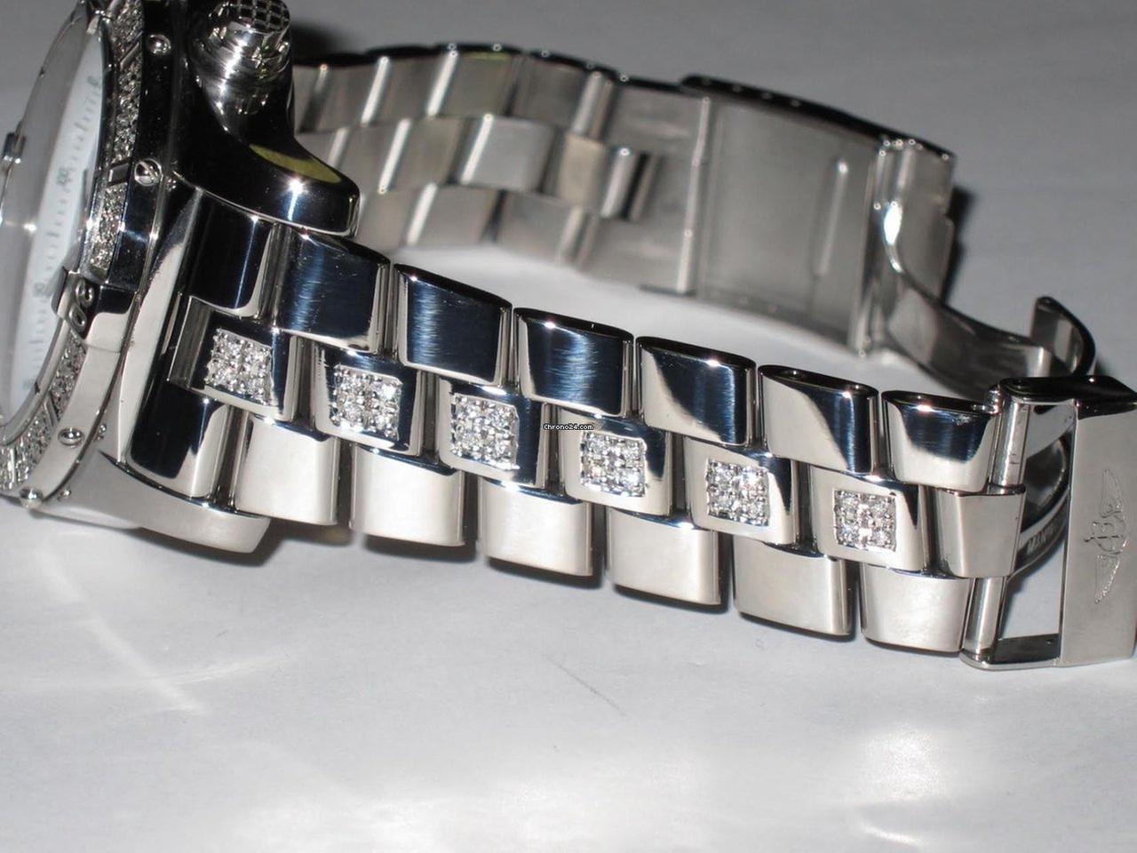 Breitling Super Avenger Automatic Unisex Watch With Steel Case and Strap Authentic Luxury Timepiece