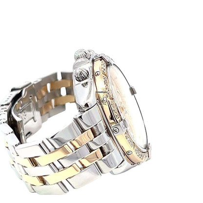 Breitling Windrider Automatic Unisex Watch Steel Case With Gold/Steel Strap Authentic Luxury Timepiece