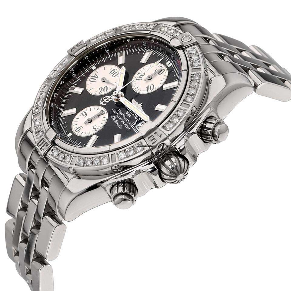 Breitling Chronomat Evolution Automatic Unisex Watch With Steel Case and Strap Authentic Luxury Timepiece
