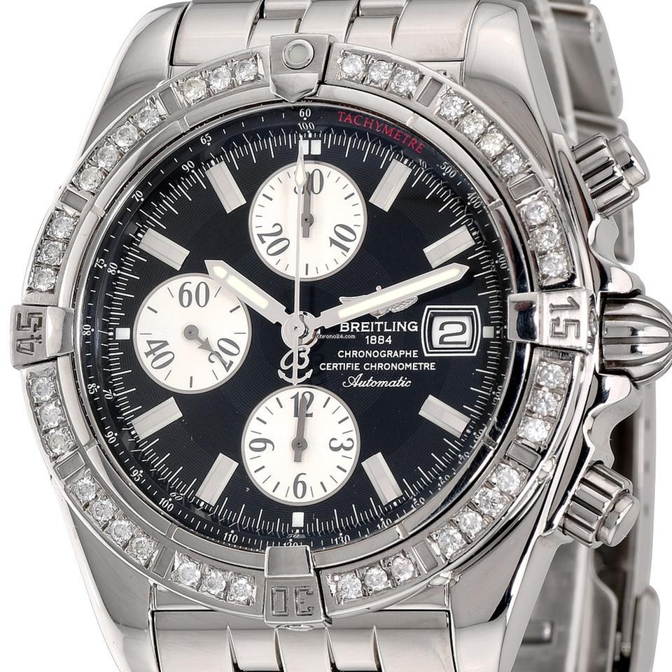 Breitling Chronomat Evolution Automatic Unisex Watch With Steel Case and Strap Authentic Luxury Timepiece
