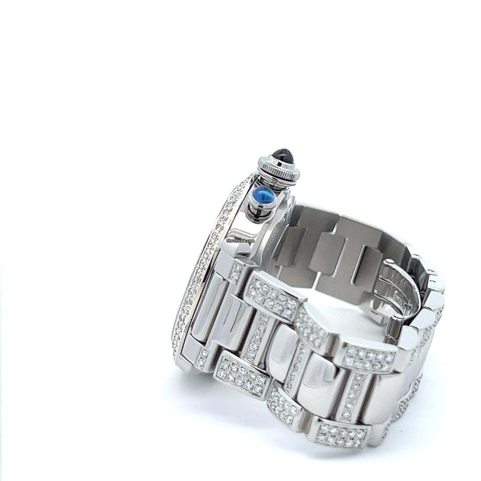 Cartier Pasha Automatic Men's Watch With Steel Case and Strap Authentic Luxury Timepiece