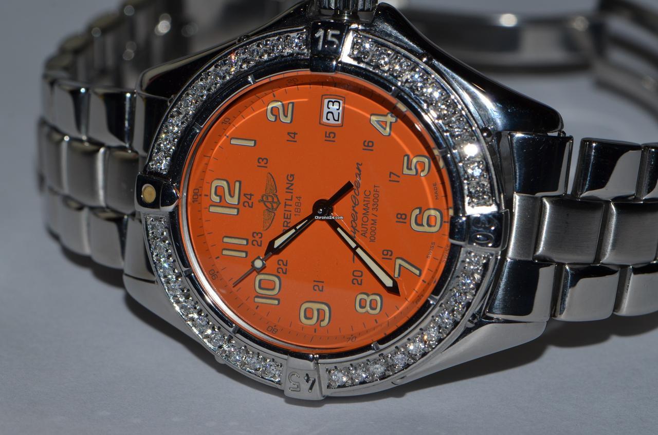 Breitling Superocean Automatic Unisex Watch With Steel Case and Strap Authentic Luxury Timepiece