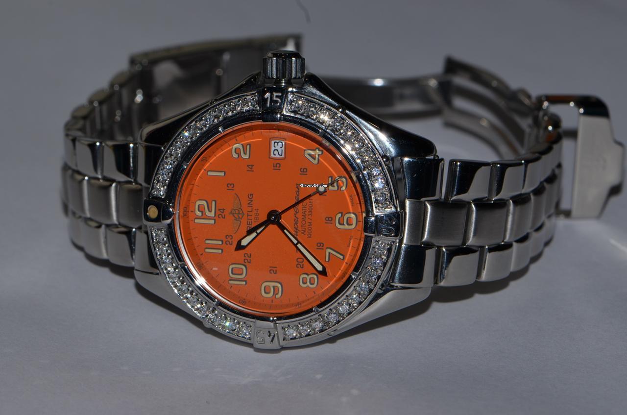 Breitling Superocean Automatic Unisex Watch With Steel Case and Strap Authentic Luxury Timepiece