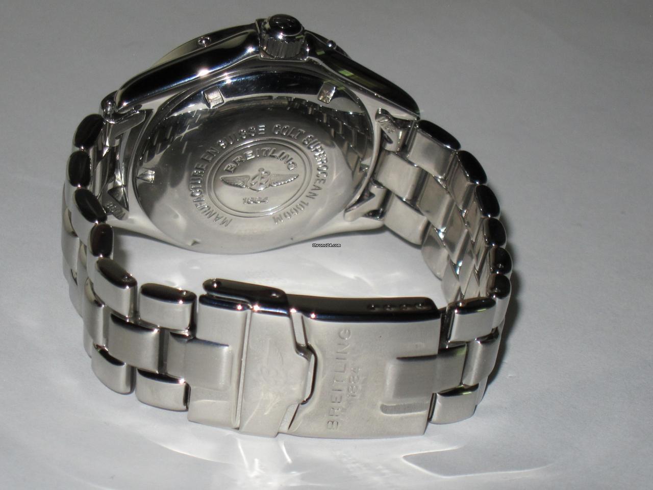 Breitling Superocean Automatic Unisex Watch With Steel Case and Strap Authentic Luxury Timepiece