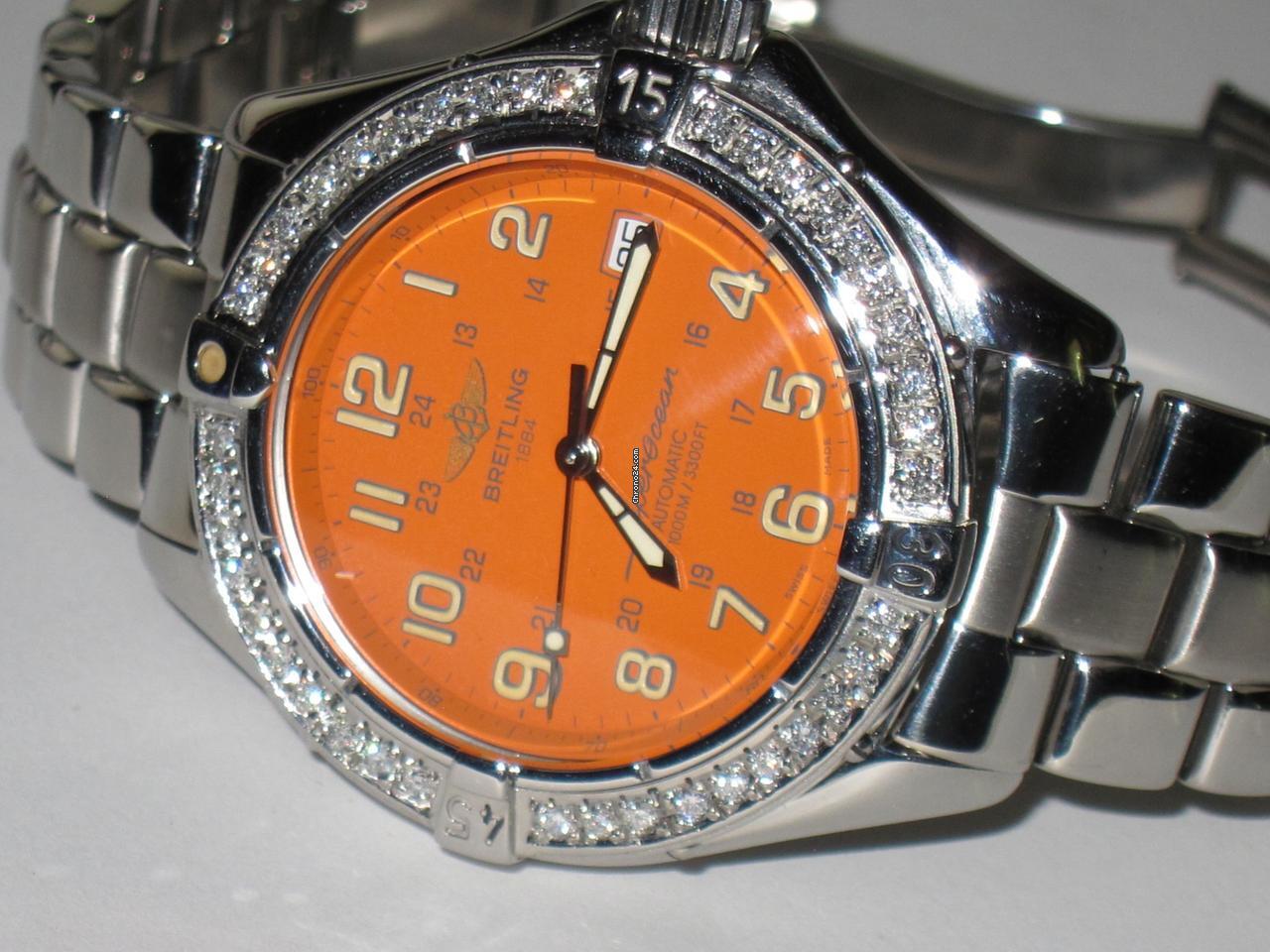 Breitling Superocean Automatic Unisex Watch With Steel Case and Strap Authentic Luxury Timepiece