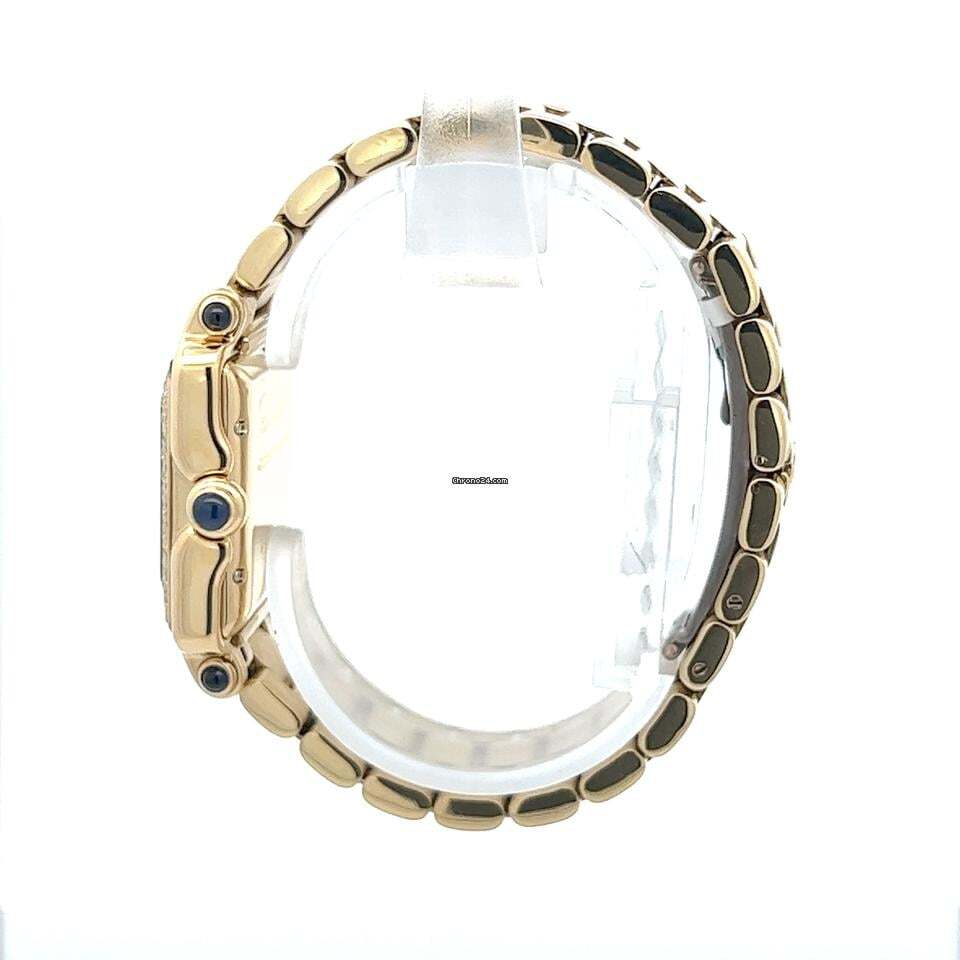 Chopard Happy Sport Quartz Women's Watch With Yellow Gold Case and Strap Authentic Luxury Timepiece