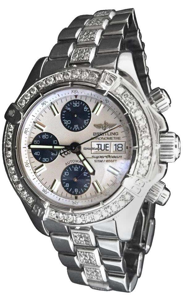 Breitling Superocean Chronograph II Automatic Unisex Watch With Steel Case and Strap Authentic Luxury Timepiece