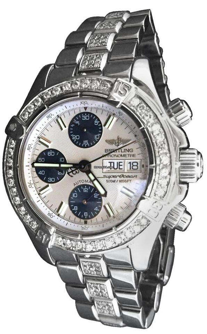 Breitling Superocean Chronograph II Automatic Unisex Watch With Steel Case and Strap Authentic Luxury Timepiece