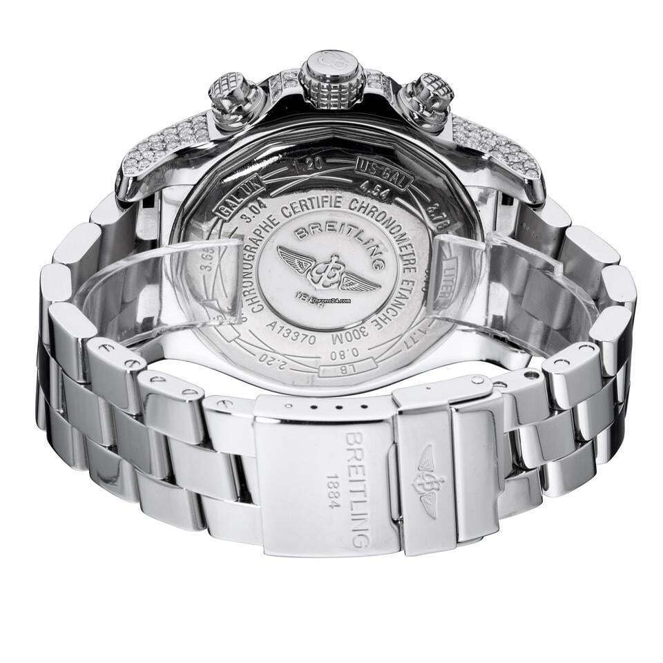 Breitling Super Avenger Automatic Unisex Watch With Steel Case and Strap Authentic Luxury Timepiece