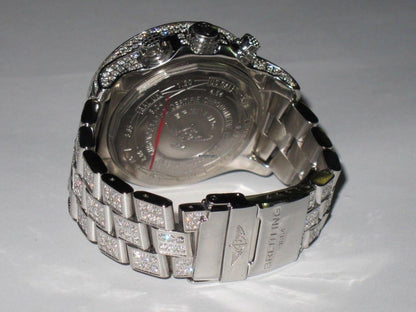 Breitling Super Avenger Automatic Unisex Watch With Steel Case and Strap Authentic Luxury Timepiece