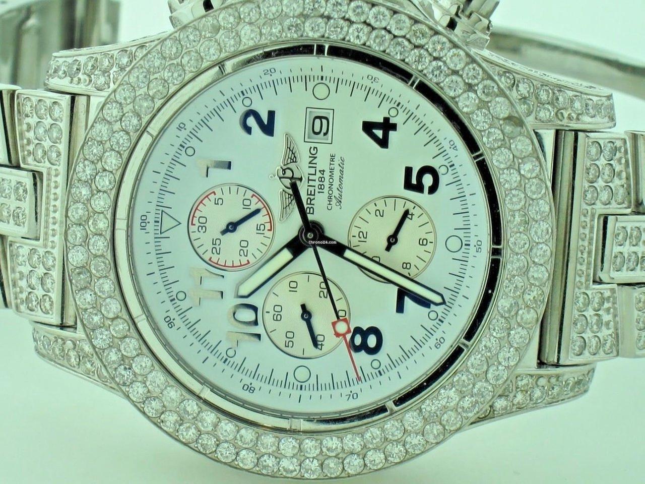 Breitling Super Avenger Automatic Unisex Watch With Steel Case and Strap Authentic Luxury Timepiece