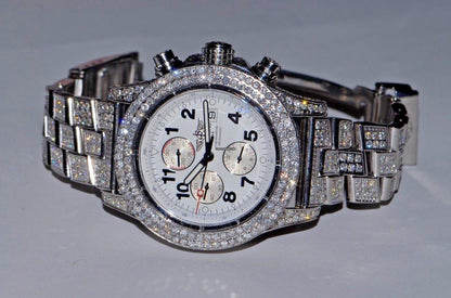 Breitling Super Avenger Automatic Unisex Watch With Steel Case and Strap Authentic Luxury Timepiece