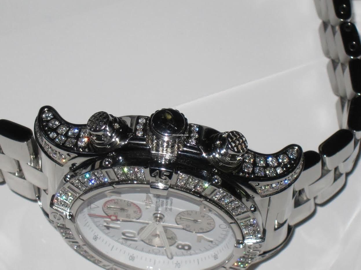 Breitling Super Avenger Automatic Unisex Watch With Steel Case and Strap Authentic Luxury Timepiece