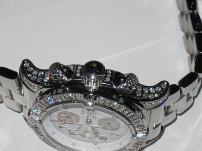 Breitling Super Avenger Automatic Unisex Watch With Steel Case and Strap Authentic Luxury Timepiece