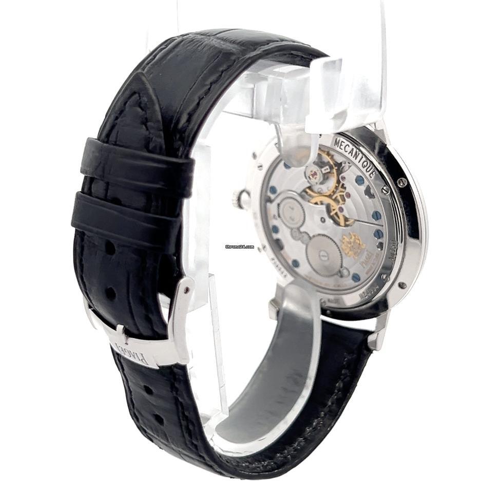 Piaget Altiplano Manual winding Men's Watch White Gold Case With Leather Strap Authentic Luxury Timepiece