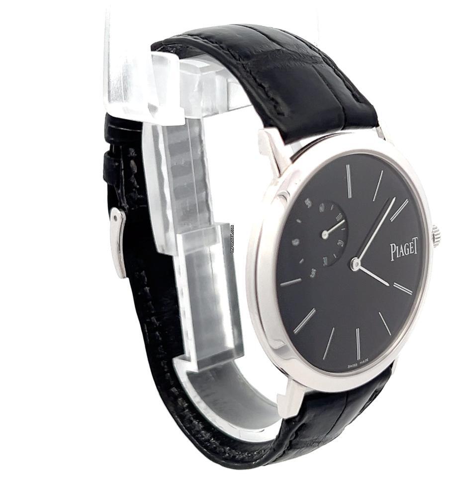 Piaget Altiplano Manual winding Men's Watch White Gold Case With Leather Strap Authentic Luxury Timepiece