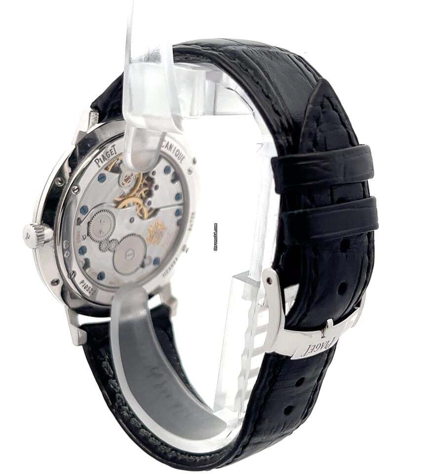 Piaget Altiplano Manual winding Men's Watch White Gold Case With Leather Strap Authentic Luxury Timepiece