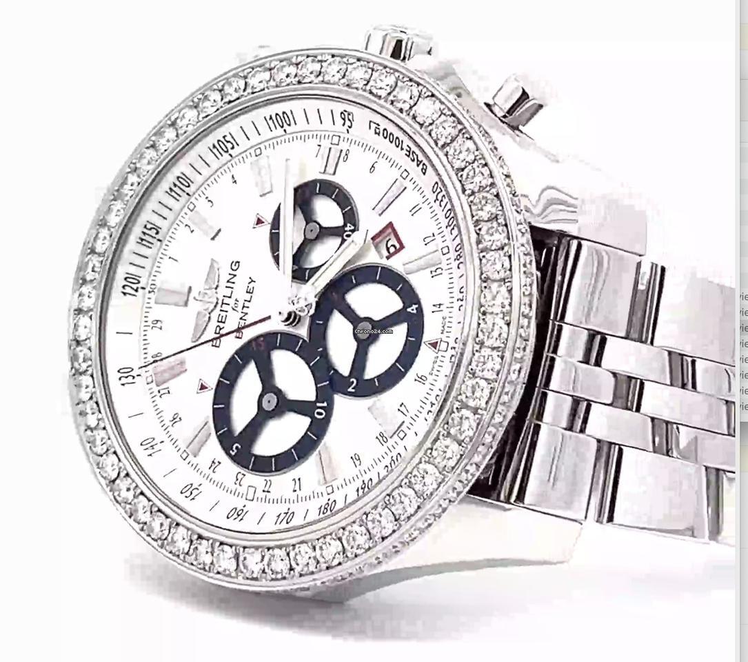 Breitling Bentley Barnato Automatic Unisex Watch With Steel Case and Strap Authentic Luxury Timepiece