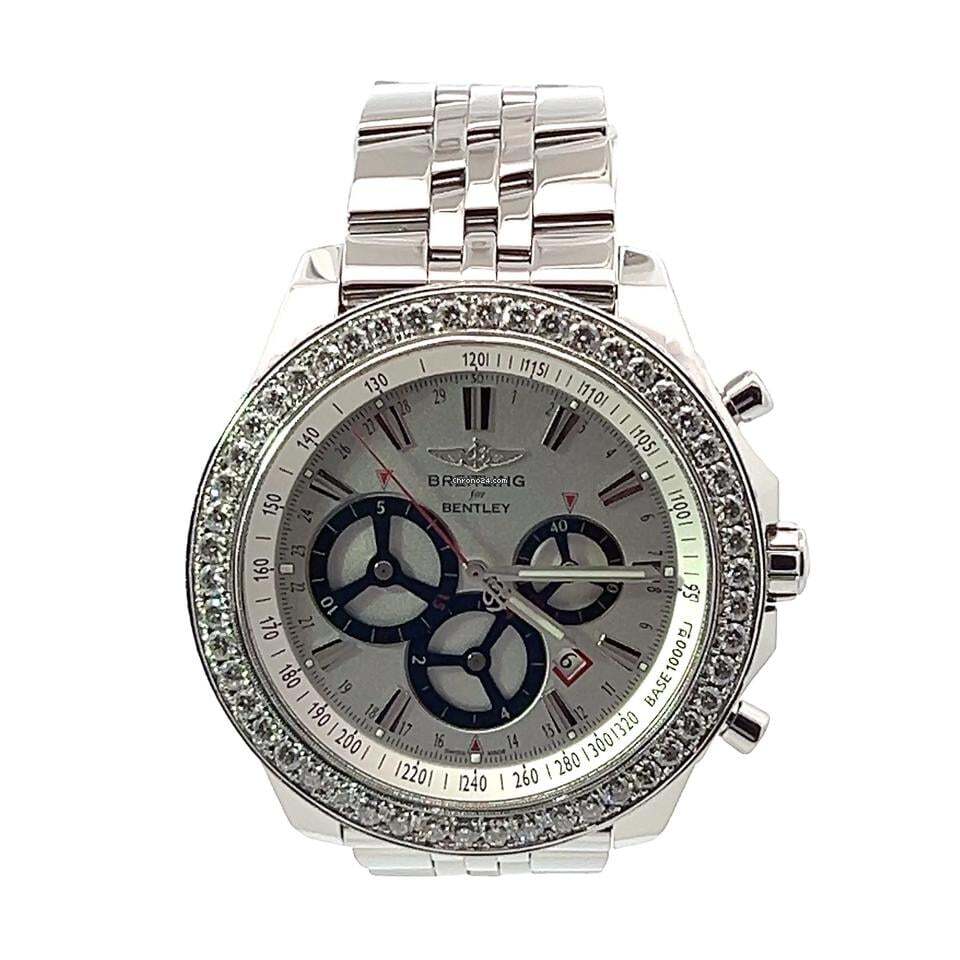 Breitling Bentley Barnato Automatic Unisex Watch With Steel Case and Strap Authentic Luxury Timepiece