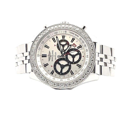 Breitling Bentley Barnato Automatic Unisex Watch With Steel Case and Strap Authentic Luxury Timepiece