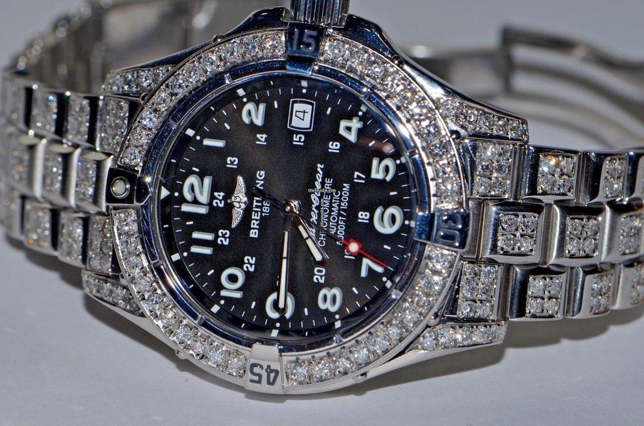 Breitling Superocean Automatic Unisex Watch With Steel Case and Strap Authentic Luxury Timepiece