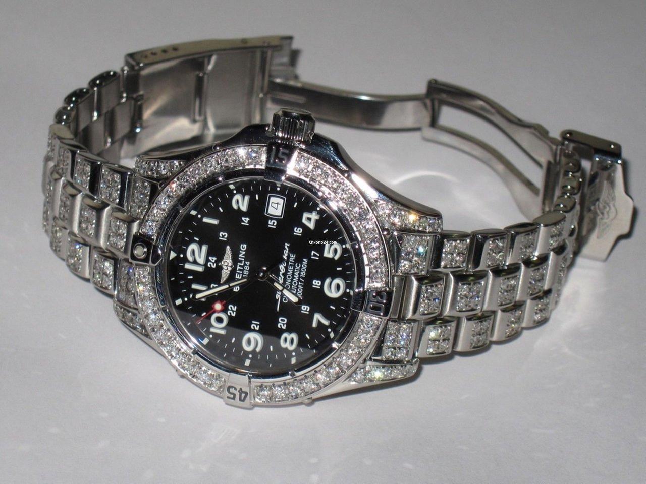Breitling Superocean Automatic Unisex Watch With Steel Case and Strap Authentic Luxury Timepiece