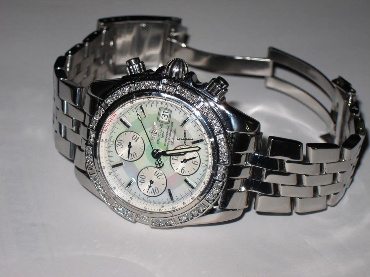 Breitling Chronomat Evolution Automatic Unisex Watch With Steel Case and Strap Authentic Luxury Timepiece