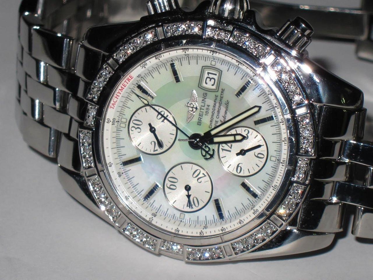 Breitling Chronomat Evolution Automatic Unisex Watch With Steel Case and Strap Authentic Luxury Timepiece