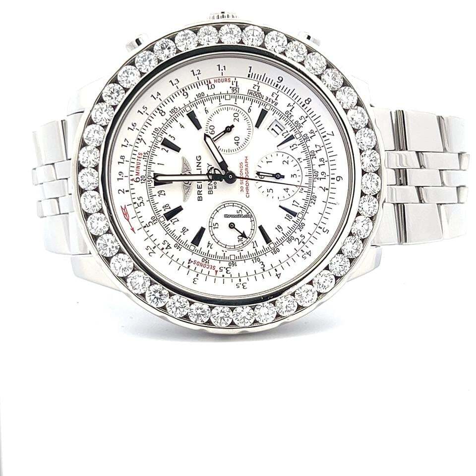 Breitling Bentley Motors Automatic Unisex Watch With Steel Case and Strap Authentic Luxury Timepiece