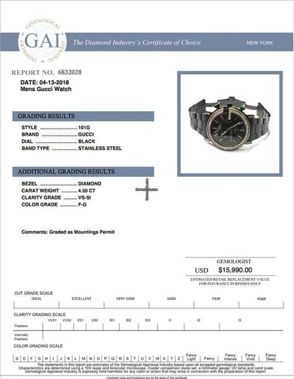 Gucci Quartz Unisex Watch With Steel Case and Strap Authentic Luxury Timepiece
