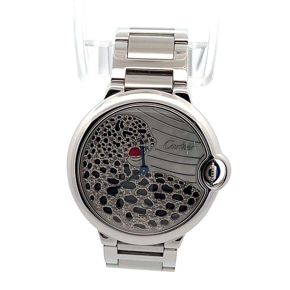 Cartier Panthère Quartz Women's Watch With Steel Case and Strap Authentic Luxury Timepiece