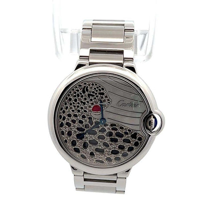 Cartier Panthère Quartz Women's Watch With Steel Case and Strap Authentic Luxury Timepiece