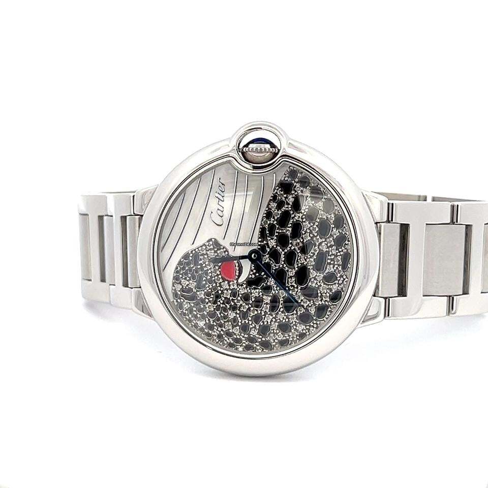 Cartier Panthère Quartz Women's Watch With Steel Case and Strap Authentic Luxury Timepiece