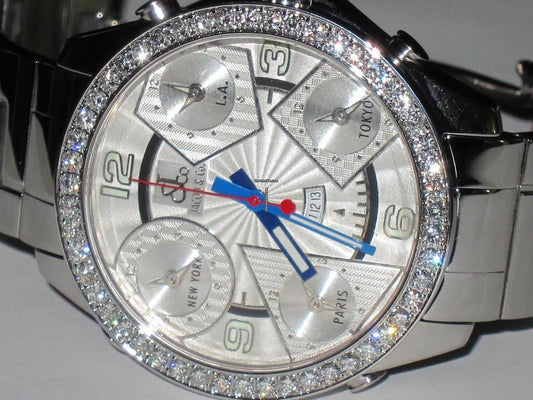 Jacob & Co. Quartz Men's Watch With Steel Case and Strap Authentic Luxury Timepiece