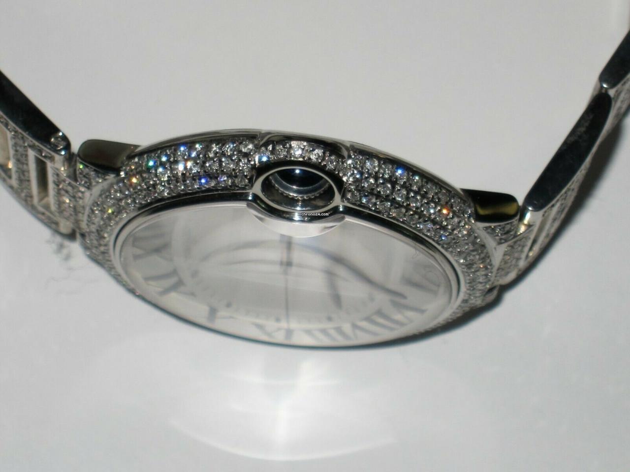 Cartier Ballon Bleu 42mm Automatic Men's Watch With Steel Case and Strap Authentic Luxury Timepiece