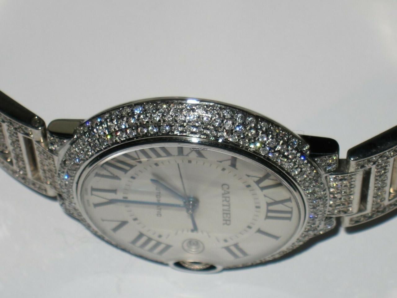 Cartier Ballon Bleu 42mm Automatic Men's Watch With Steel Case and Strap Authentic Luxury Timepiece