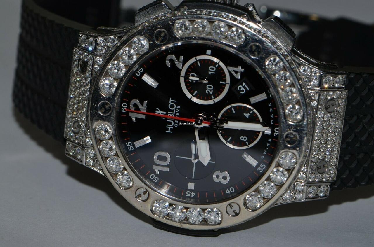 Hublot Big Bang Automatic Men's Watch Steel Case With Rubber Strap Authentic Luxury Timepiece