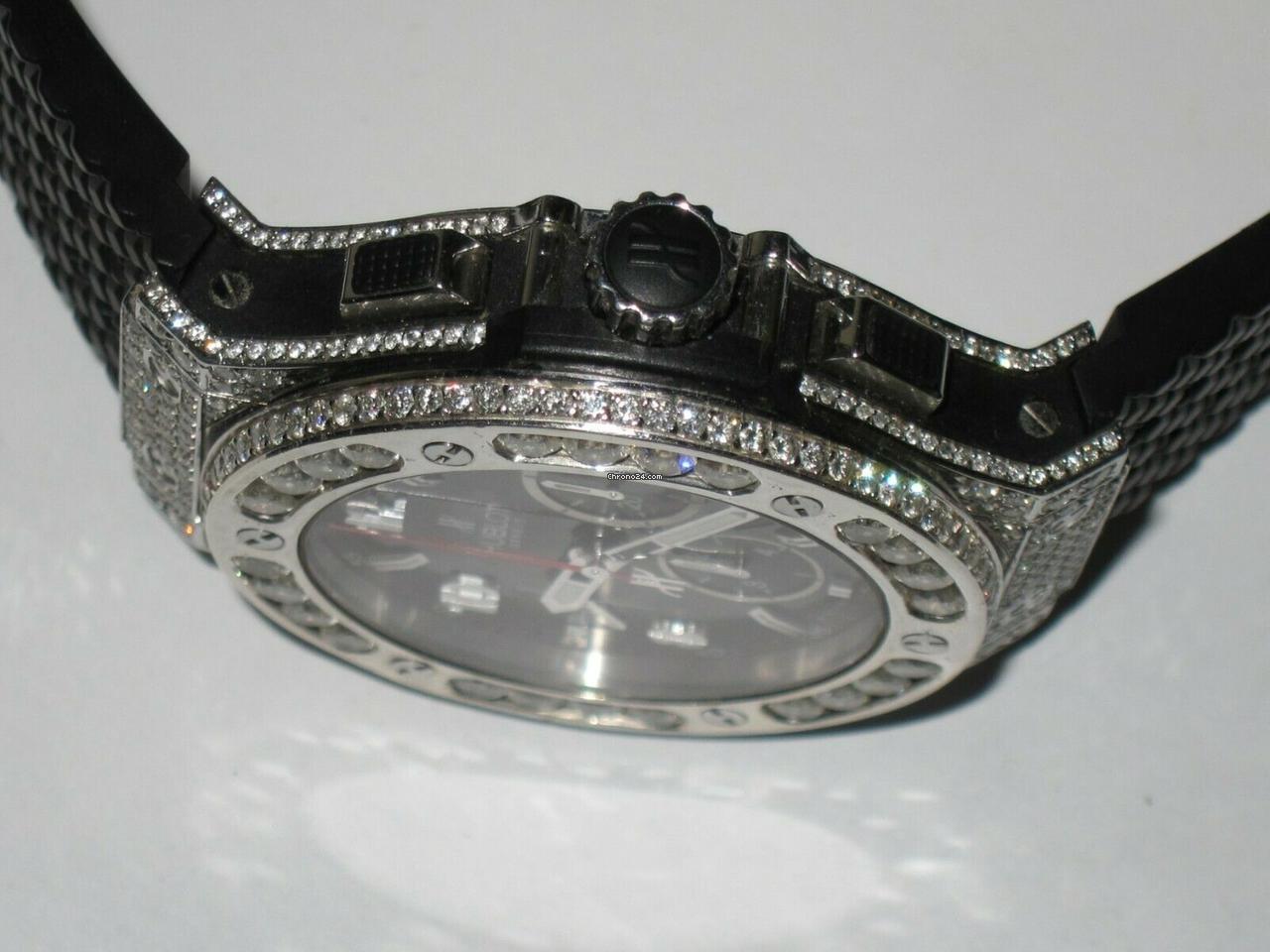 Hublot Big Bang Automatic Men's Watch Steel Case With Rubber Strap Authentic Luxury Timepiece