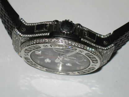 Hublot Big Bang Automatic Men's Watch Steel Case With Rubber Strap Authentic Luxury Timepiece