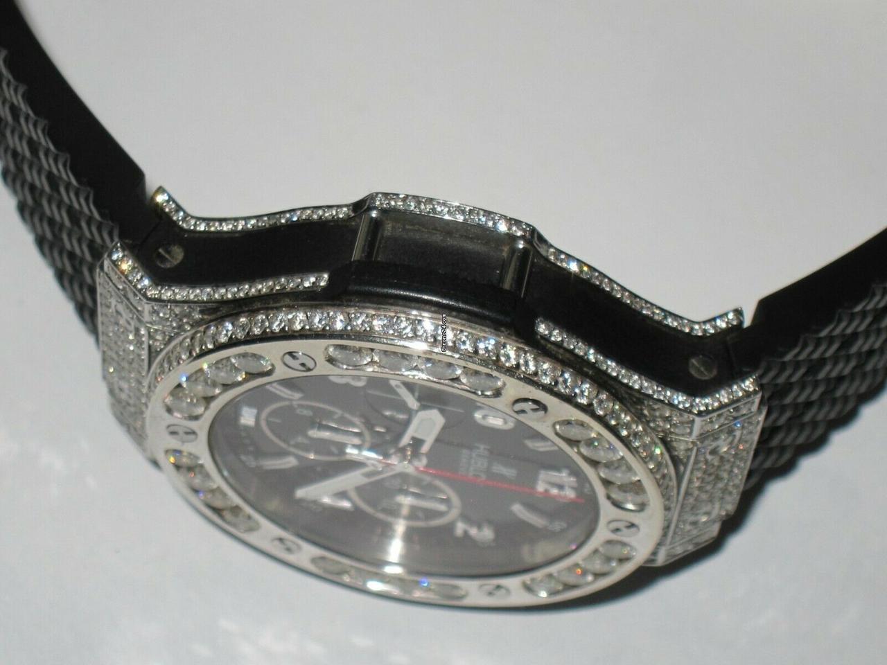 Hublot Big Bang Automatic Men's Watch Steel Case With Rubber Strap Authentic Luxury Timepiece