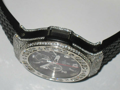 Hublot Big Bang Automatic Men's Watch Steel Case With Rubber Strap Authentic Luxury Timepiece