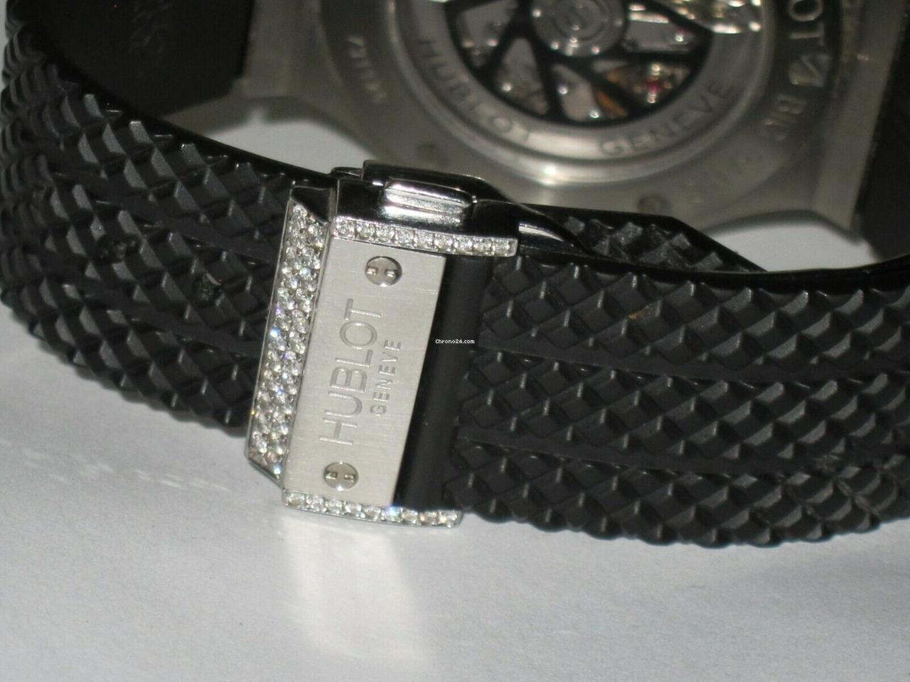 Hublot Big Bang Automatic Men's Watch Steel Case With Rubber Strap Authentic Luxury Timepiece