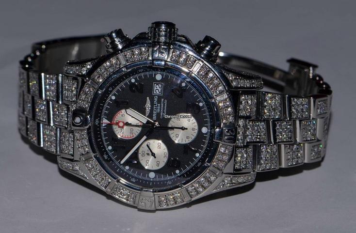 Breitling Super Avenger Automatic Unisex Watch With Steel Case and Strap Authentic Luxury Timepiece
