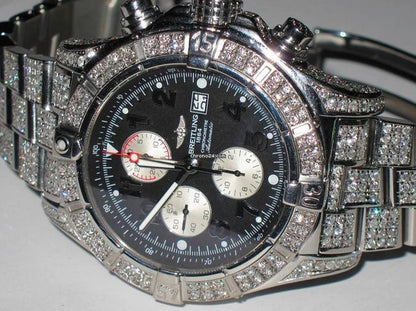 Breitling Super Avenger Automatic Unisex Watch With Steel Case and Strap Authentic Luxury Timepiece