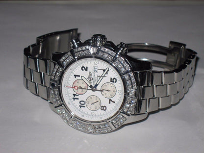 Breitling Super Avenger Automatic Unisex Watch With Steel Case and Strap Authentic Luxury Timepiece