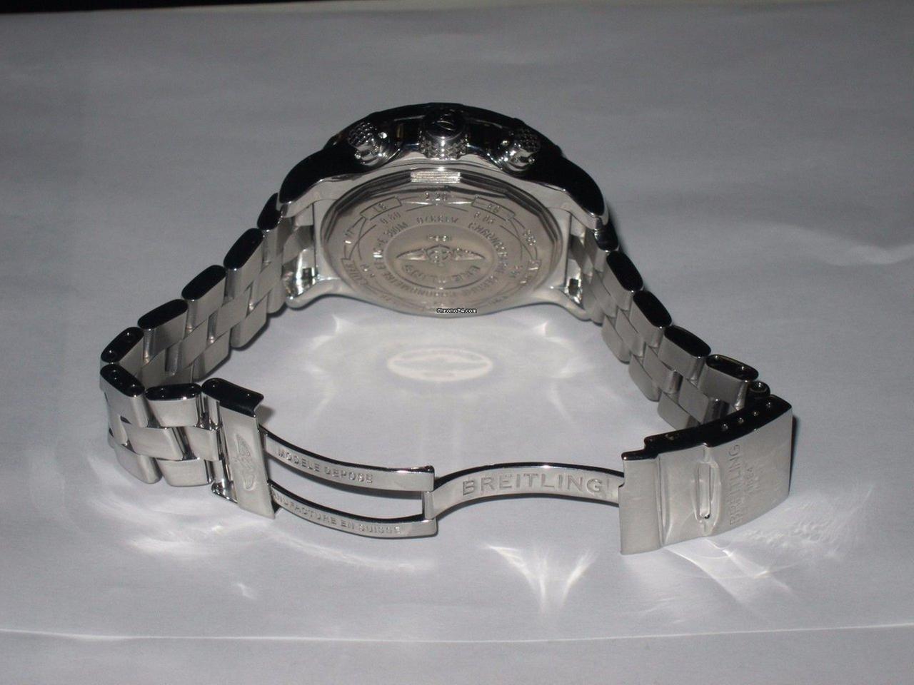 Breitling Super Avenger Automatic Unisex Watch With Steel Case and Strap Authentic Luxury Timepiece