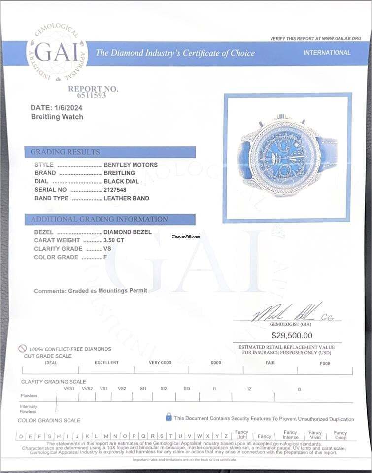 Breitling Bentley Motors Automatic Unisex Watch Steel Case With Leather Strap Authentic Luxury Timepiece